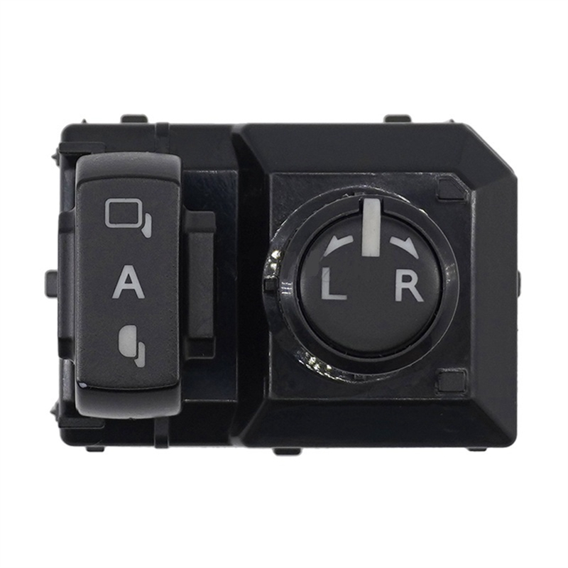 1 Piece Car Rearview Mirror Master View Adjust Switch Button 183712 Black for Toyota Hilux Revo 2015-2020. 