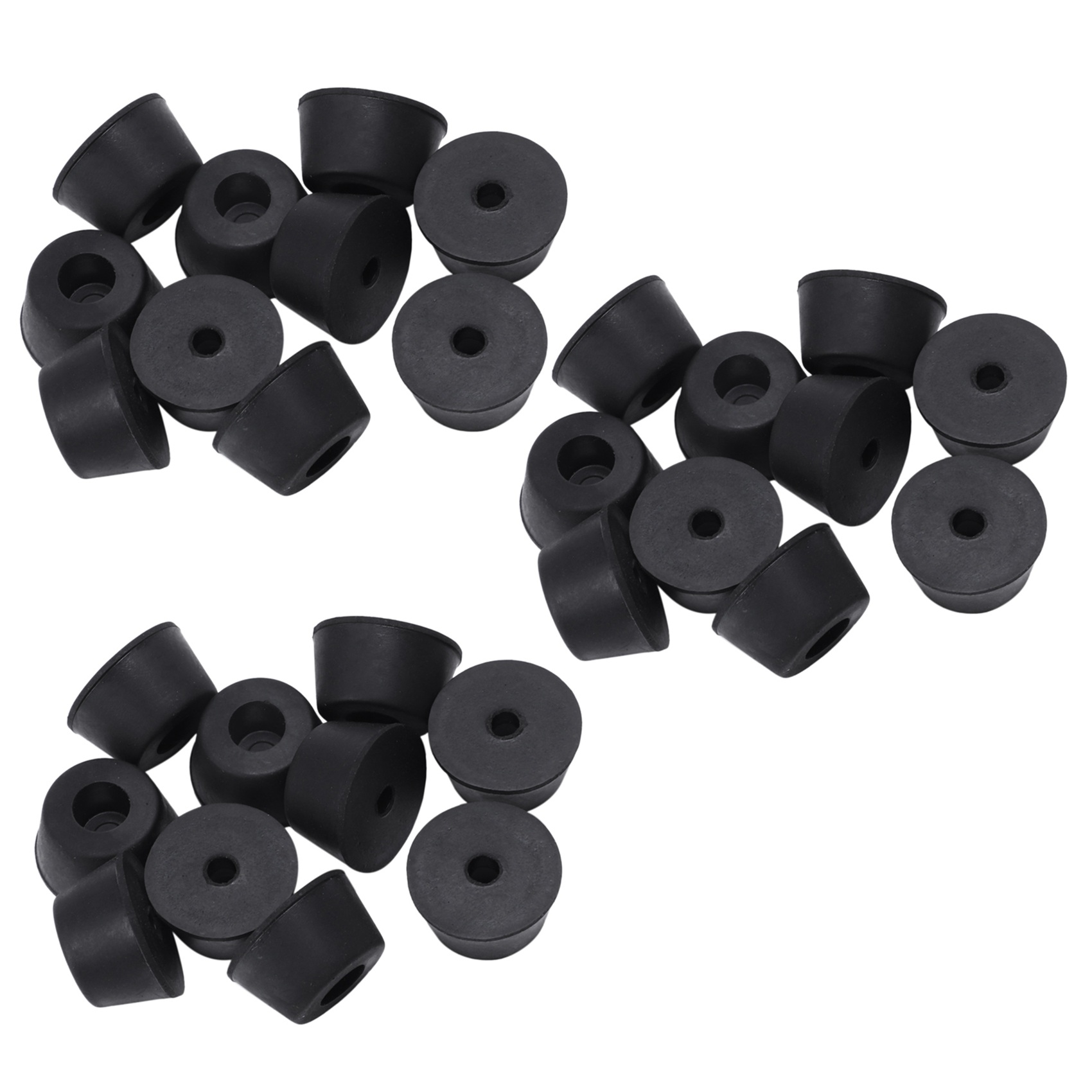 30 Pcs 21 x 12 mm Conical Recessed Foot Feet Rubber Buffer Material: Rubber. 