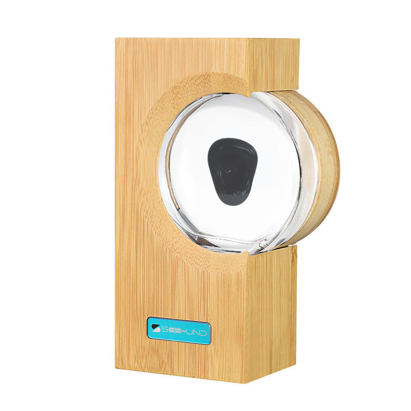 Venom Music Rhythm Light Wood Magnetic Fluid Pickup Desktop Speaker Partner Music Pickup Creative Ornaments Decompression Toy. 