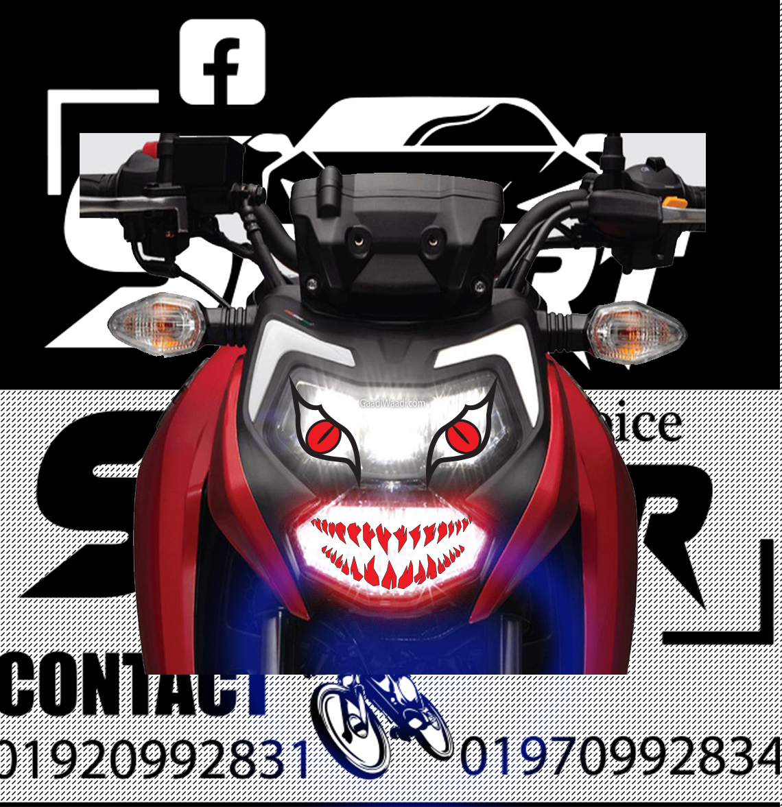apache 4v eye sticker || head light sticker || bike sticker. 