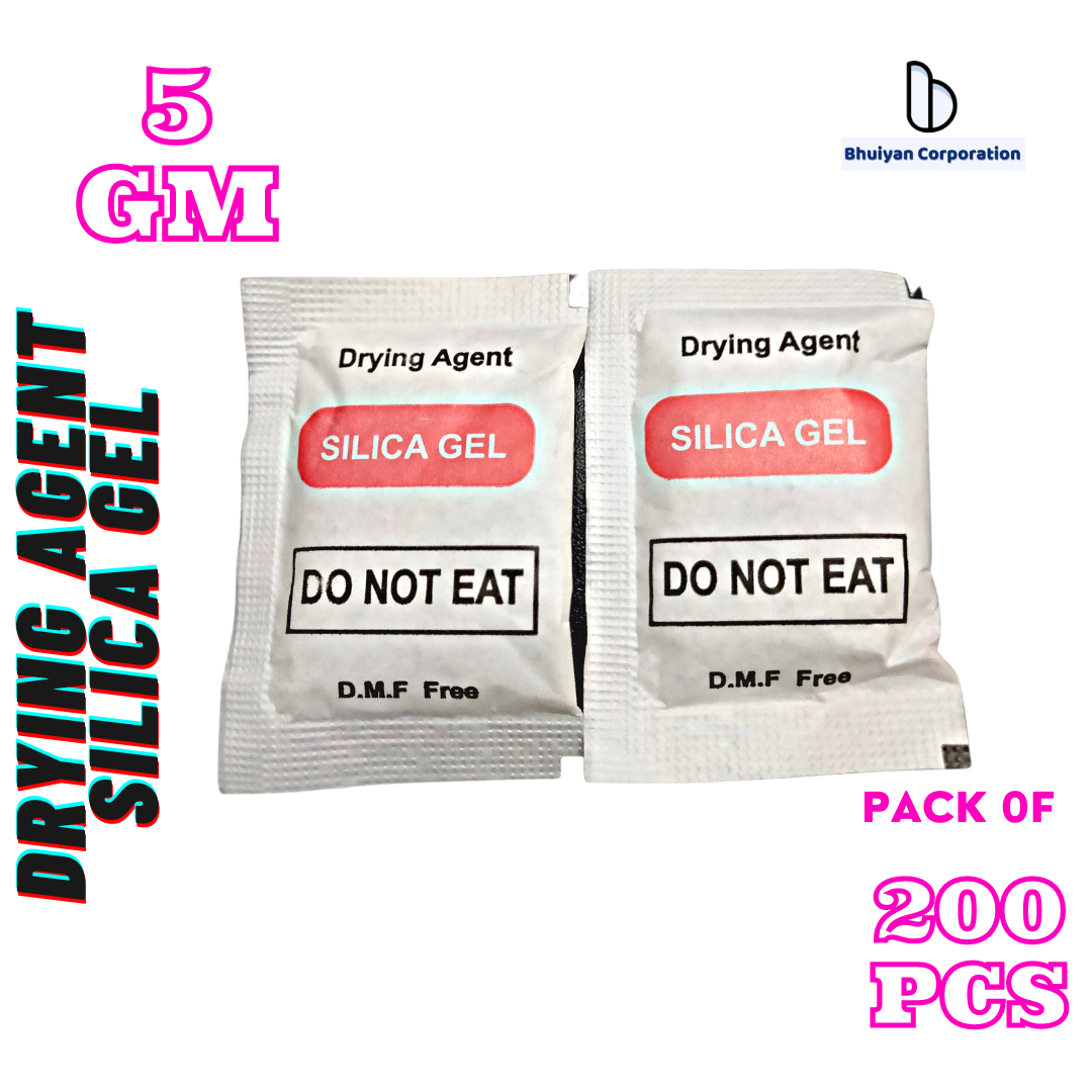 Drying Agent Silica Gel 5 Gram 200pcs. White Silica Gel Double Color Eye Mark Packet Design. High Quality Composite Paper's Packet. Top Quality Drying Agent White Silica Gel.. 