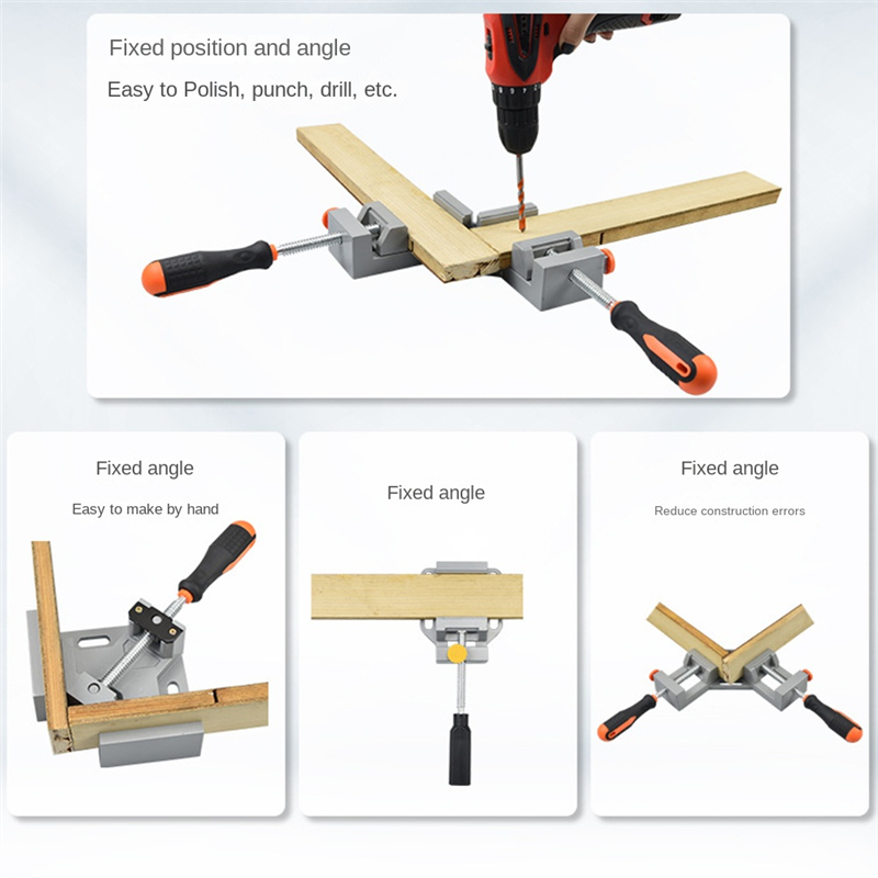 90 Degree Corner Clamp Right Angle Clip Single Double Handle Clamp. 