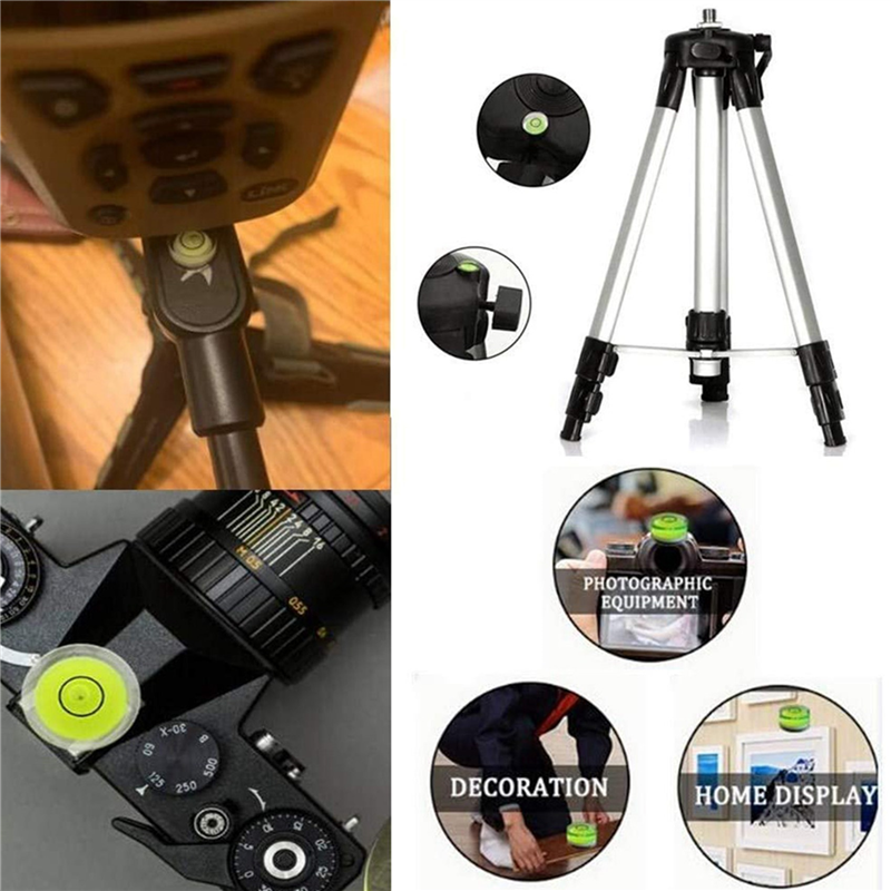 20Pcs Mini Bubble Spirit Level 10X6mm Circular Bullseye Bubble Levels for Leveling Tripod Telescope 10X6mm, Non-Adhesive. 
