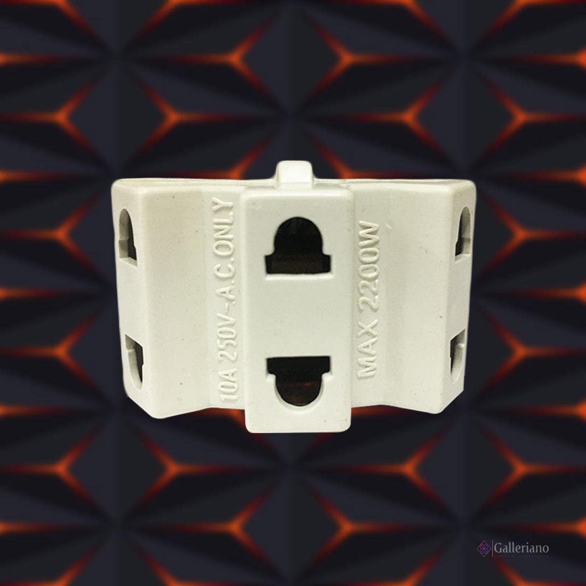 2 Pin Multi Socket 3 Way