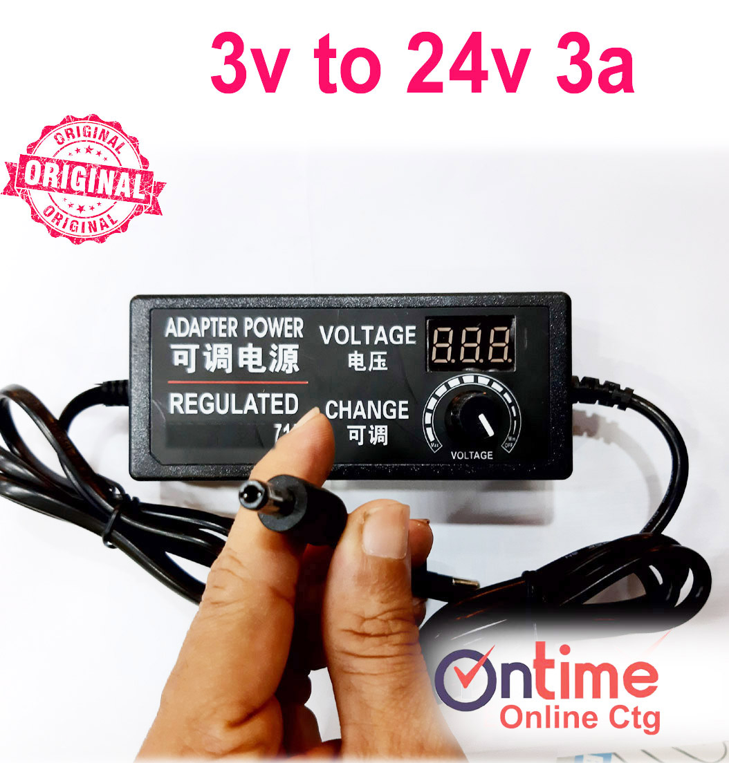 Dc 3V To 24V 3A. Public Adjustable Ac Dc Power Adapter Voltage Controlling Adapter. 