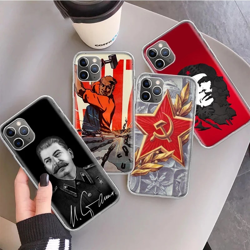Russian Stalin Ussr Communism Silicon Call Phone Case For Apple iPhone 11 13 14 Pro Max 15 Ultra 12 Mini 7 Plus X XR XS SE Cover. 