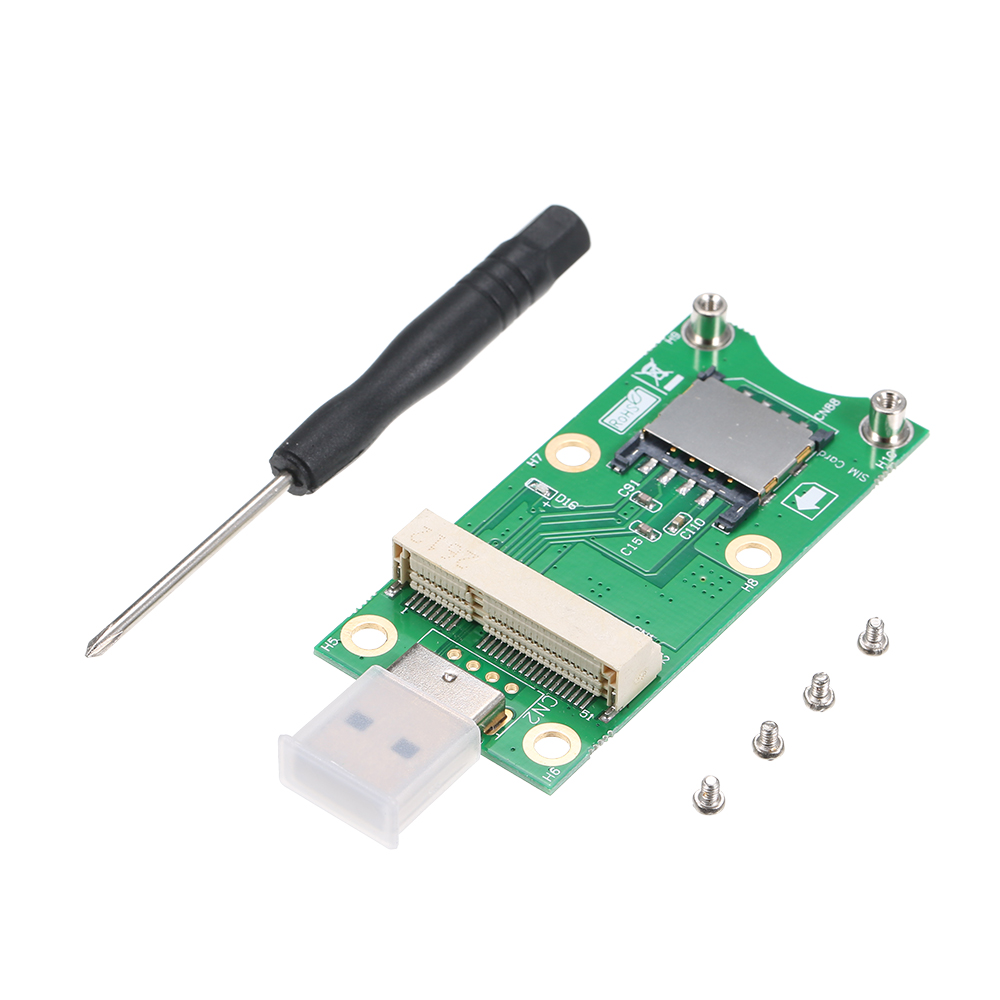 HXSJ M-ini Pci-E To Usb With Sim C-ard Wwan Adapter C-ard 3G/4G Module. 