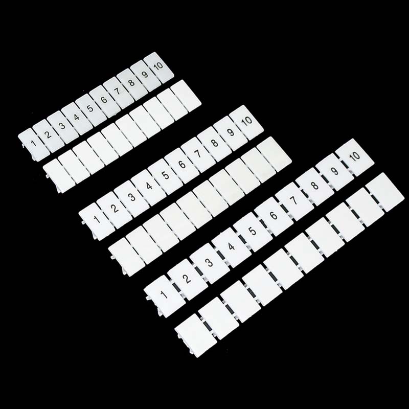 10PCS ZB4 with the word and Blank printing type markers UK seriecheerfuls Terminal with the number Din Rail Terminal Blocks Maker Strips. 
