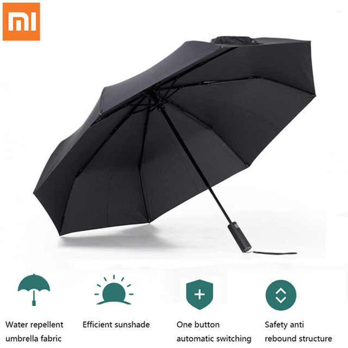 Xiaomi Youpin Wd1 Tri-Fold Automatic Umbrella - Black