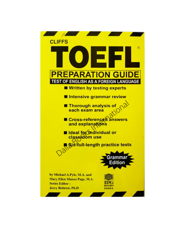 Cliffs TOEFL Preparation Guide by Michael A. Pyle. 
