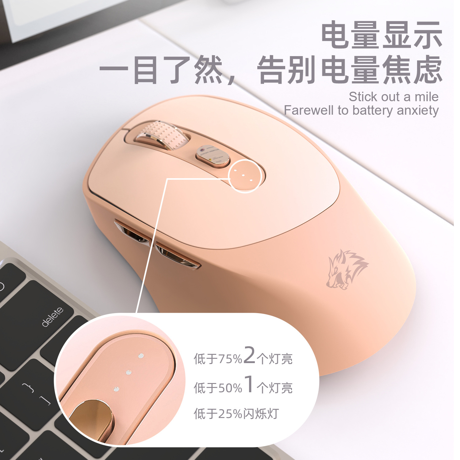 Free Wolf X7 Wireless Bluetooth Dual Mode Laptop Rechargeable Silent Office Gaming Mouse. 