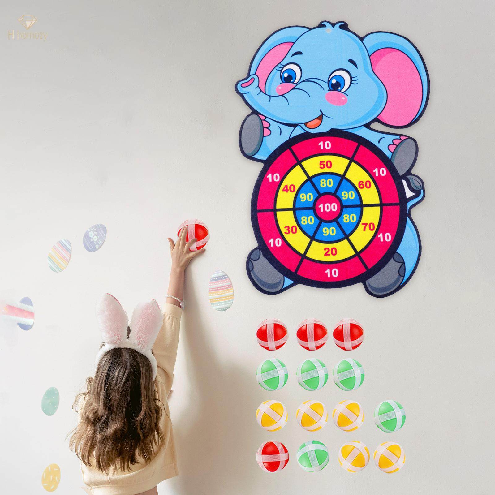 Sticky Ball Target Board with 15 Sticky Ball Toss Game for Lawn Outside Gift. 