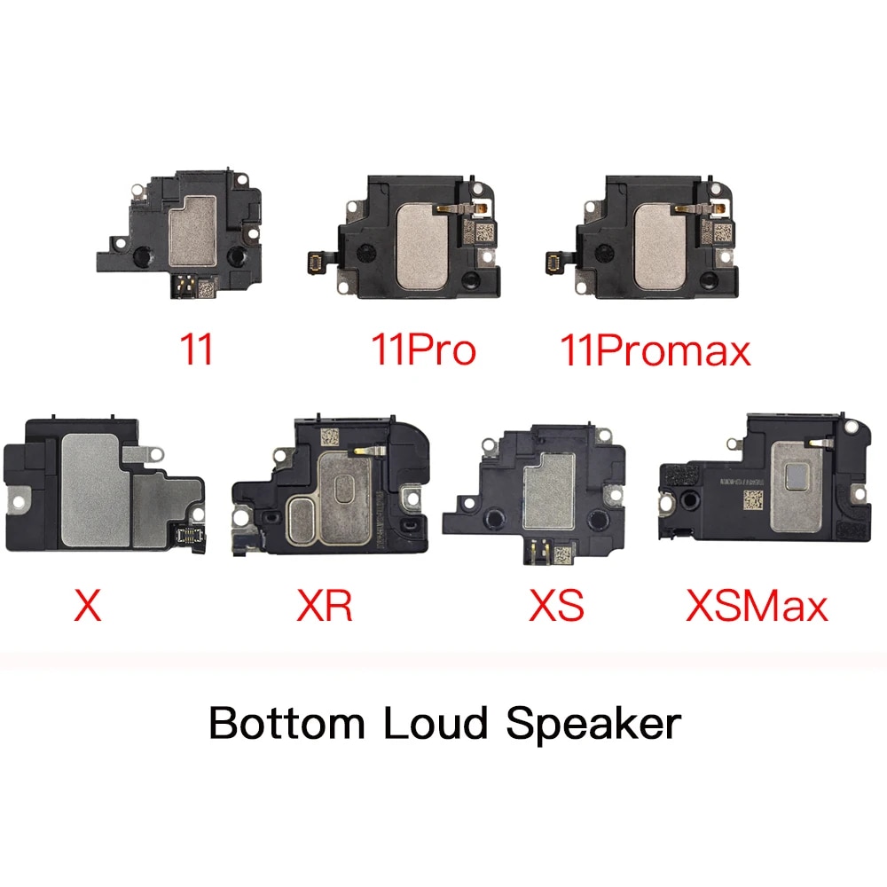 Front Ear Speaker With Flex Cable For iPhone X XR XS 11 Pro Max Top With Bottom Loud Speaker Replacement. 