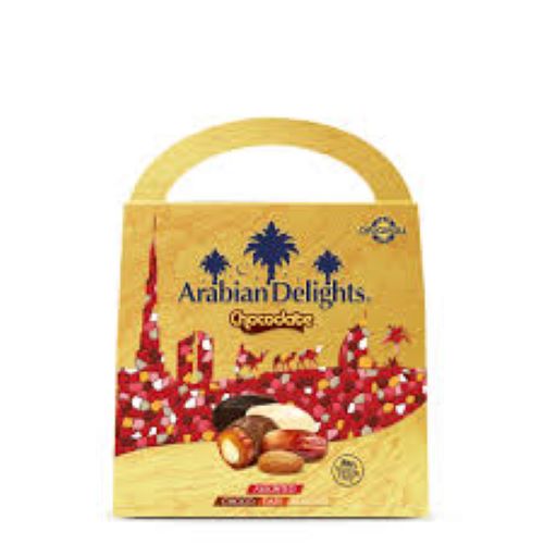 Arabian Delights Chocodate Assorted Choco With, White, Dark, Milk, Bites  175g