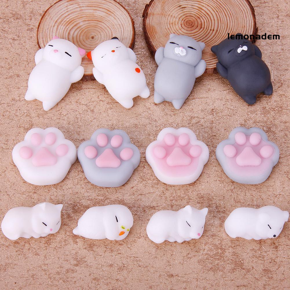 Lem Cartoon Animal Mochi Squishy Cat Seal Healing Toy Soft Squeeze Abreact Fun Gift