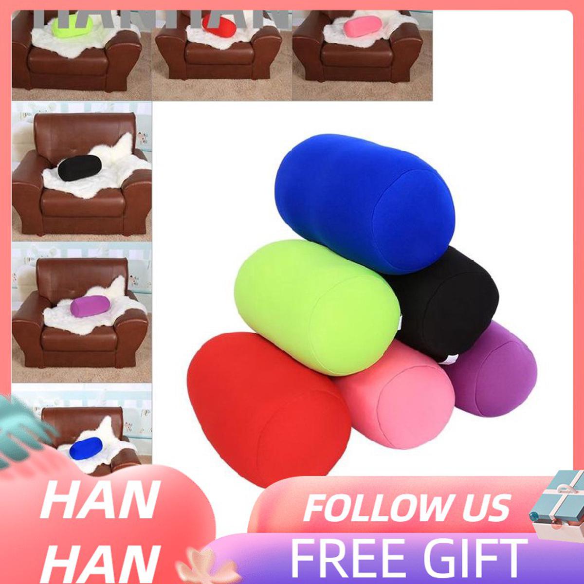 Ready Stock]Micro Mini Microbead Back Cushion Roll Throw Pillow