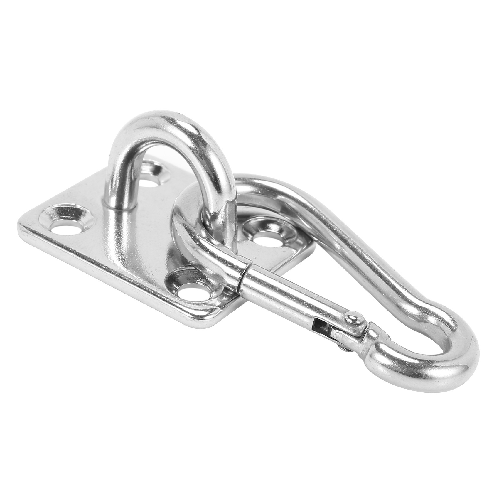 8 Sets Of Suspended Ceiling Wall Mount U-Shaped Hooks Hammock Hook Metal Base Plate with Hook. 
