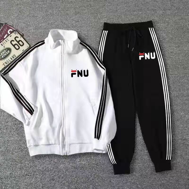 Spring and Summer Social Smart Guy Sports Jacket Boy Korean Style Casual Long-Sleeved Top Internet Celebrity Set as in Same Style Tide. 