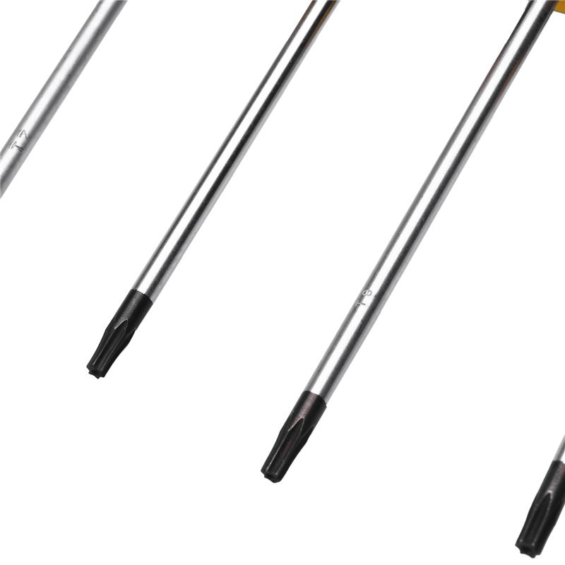 2Set -V Torx Screwdriver Set with Hole Magnetic T5-T10 Screw Driver Set Kit for Telephone Repair Hand Tool Set. 