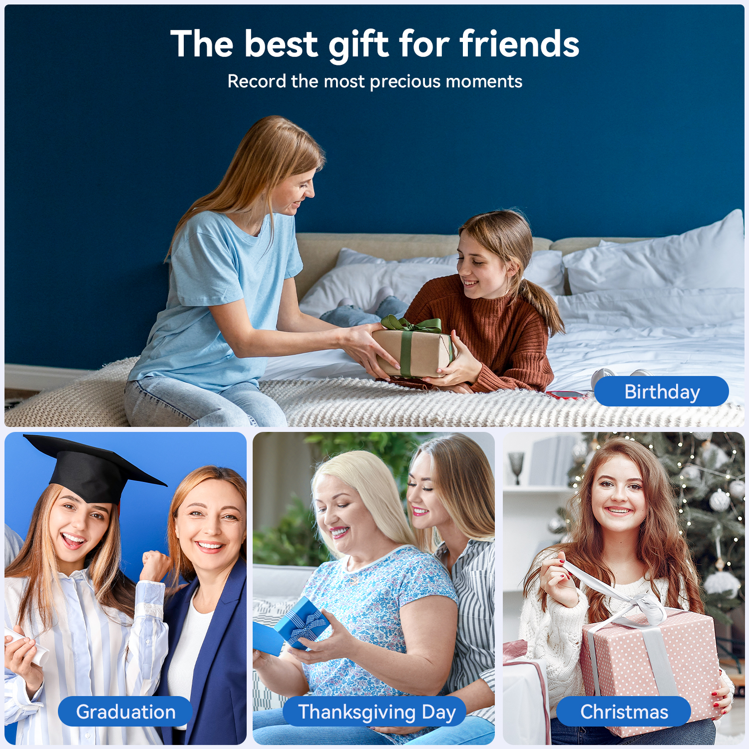 Digital Camera With Card 16X Zoom Anti Shake Compact Small Camera 1080P Vido Photography for StuPerfect Birthday Gift. 