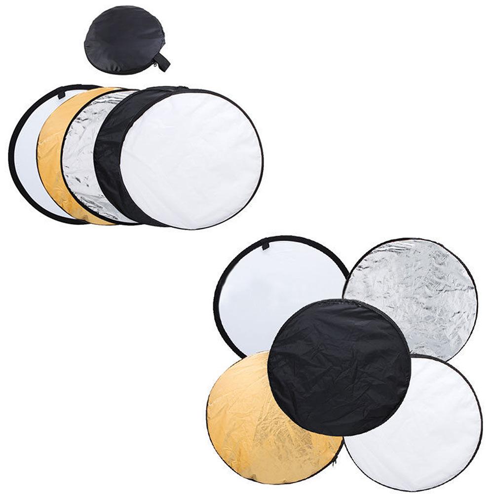 Vanpower 5-in-1 Collapsible Round Photography Reflector Photo Studio Flash Light Studio Photo Disc C. 