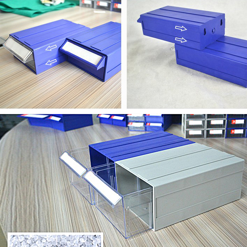 WBBOOMING Hardware Tool Storage Organizer Pen Small Part Storage Drawer Plastic Office Sundry Plastic Modular Component Box. 