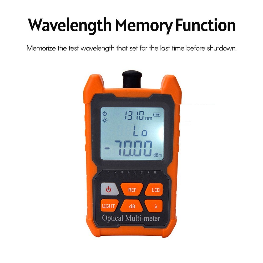 Mini Optical PowerMeter Portable Leds Lighting High Precise Network Fiber Optic Cable Tester Tools. 