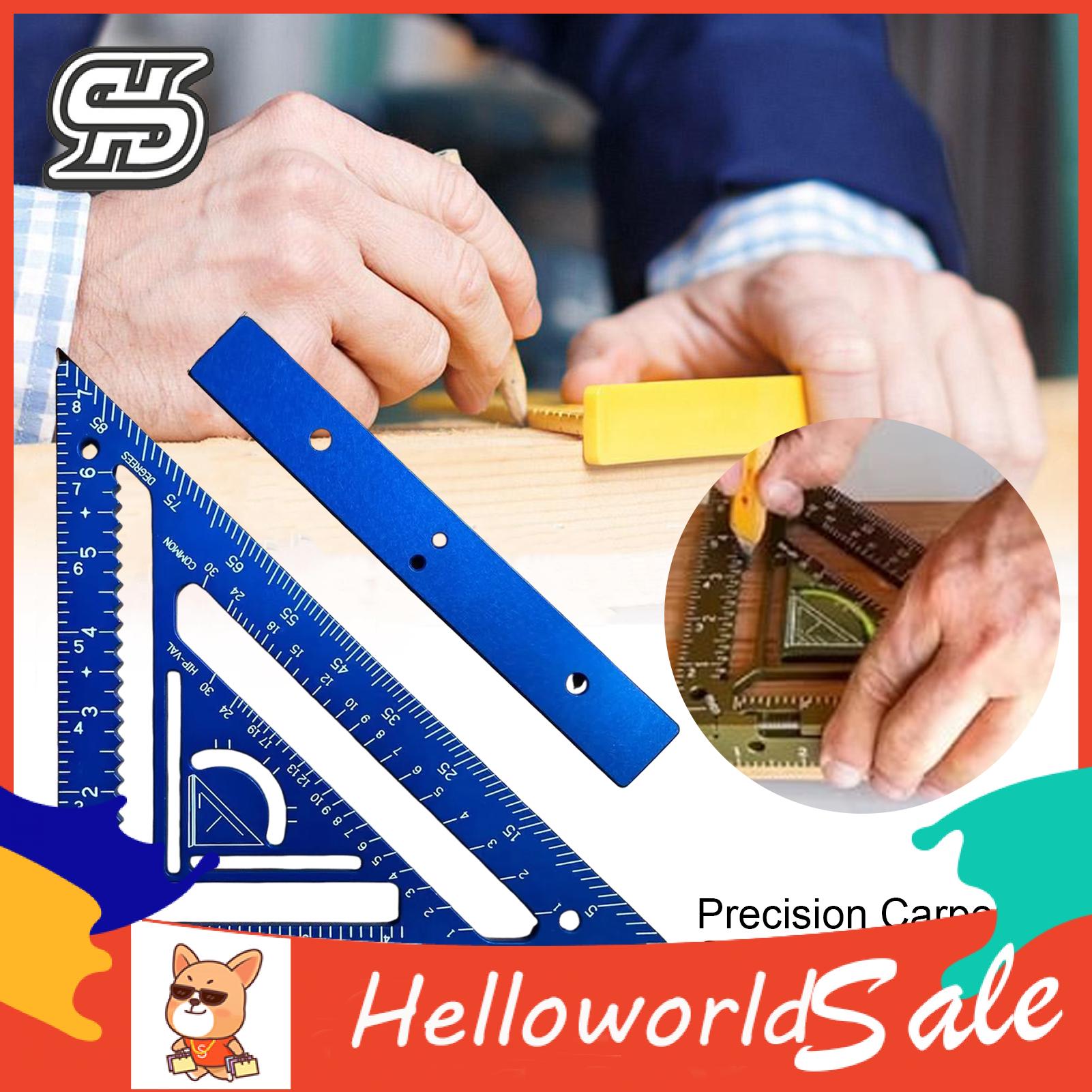 Aluminium Alloy Rafter Square Portable Precision Rafter Square Tool with Level for Carpentry Measuring Ideal for Architects Carpenters Buy. 