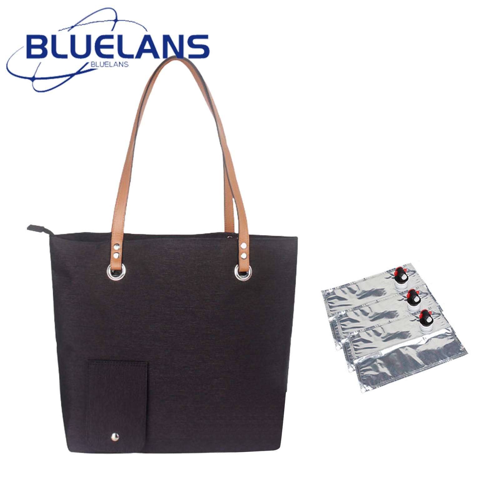 Red Wine Bag Portable Wine Bag with Hidden Pouch Spout for Travel Beach Picnic Leakproof Wine Tote for Camping Insulated Wine Bag