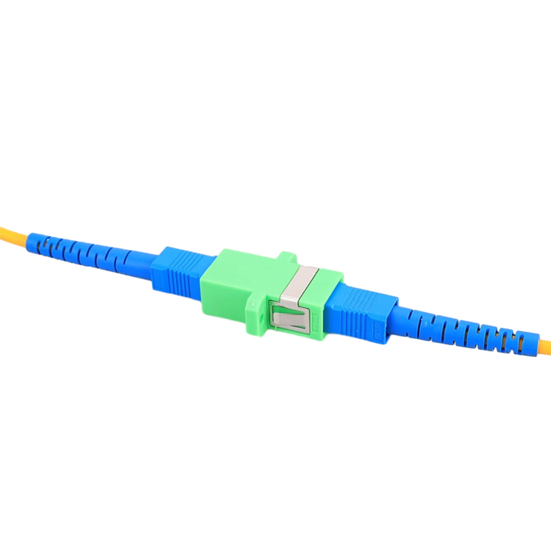 Fiber Optic Sc Keystone Coupler Green Sc/apc Optical Jack Plug Sc-Sc X Singlemode Apc For Network Lan Connector. 