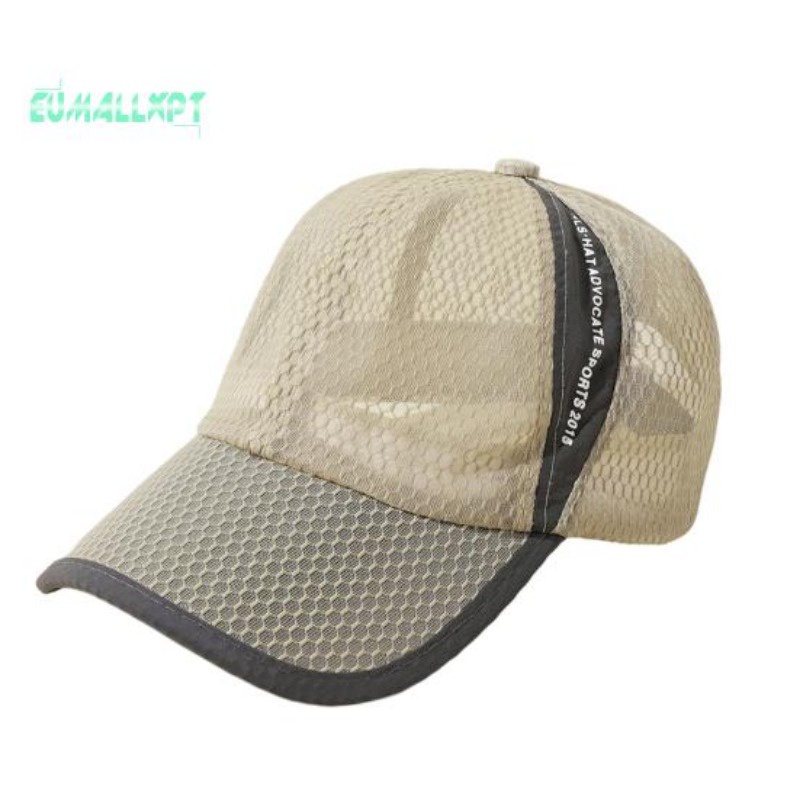Unisex Breathable Hat Curved Brim Lightweight Quick Dry Breathable Full Mesh Running Hat Sports Sun Protection Hat