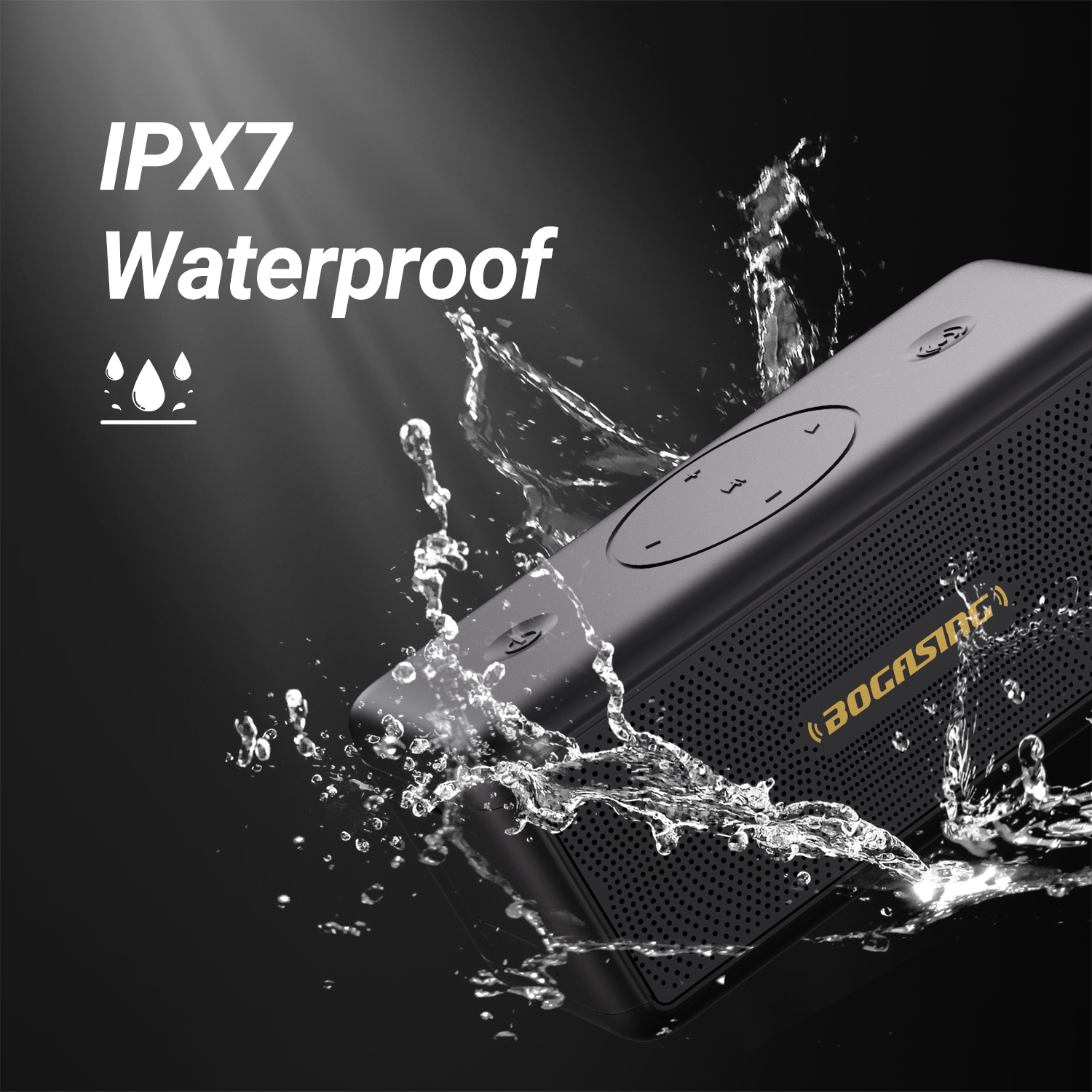 BOGASING M5 Bluetooth Speaker 40W Bluetooth 5.3 Wireless Speakers With 360 degree Surround Sound, IPX7 Waterproof, 30H Playtime. 
