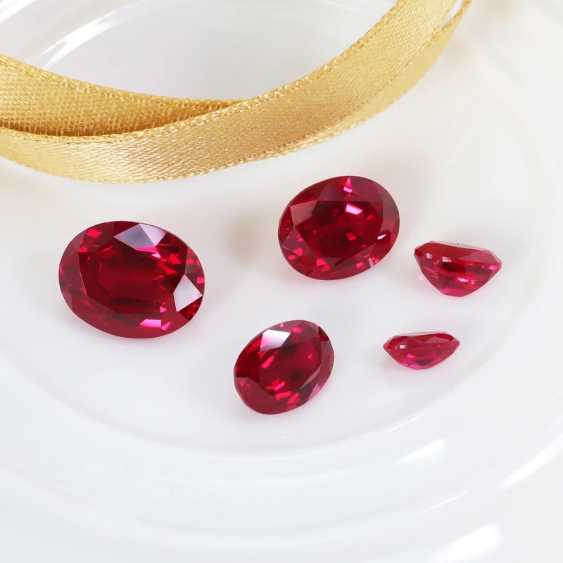 Better Quality Natural VVS Ruby Faceted Oval Cut Gemstone for Jewelry Making Natural Mined Gem. 
