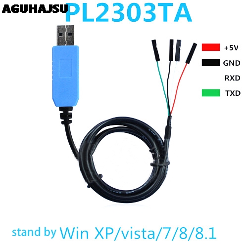 PL2303 TA USB TTL RS232 Convert Serial Cable PL2303TA Compatible with Win XP/VISTA/7/8/8.1 better than pl2303hx. 
