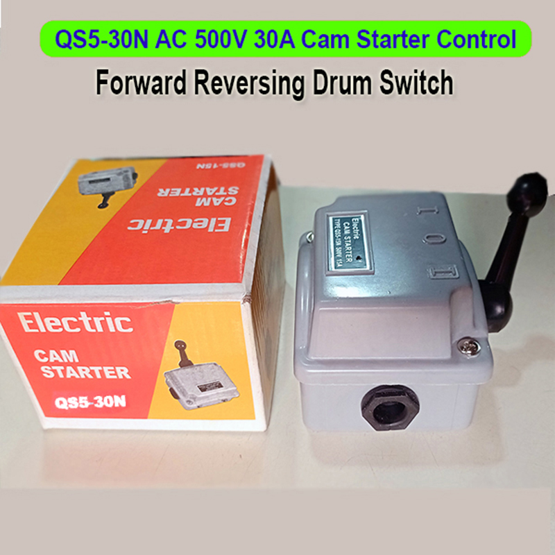 Cam Starter Control Forward Reversing Drum Switch Reverse Motor Changeover QS5-30N AC 500V 30A