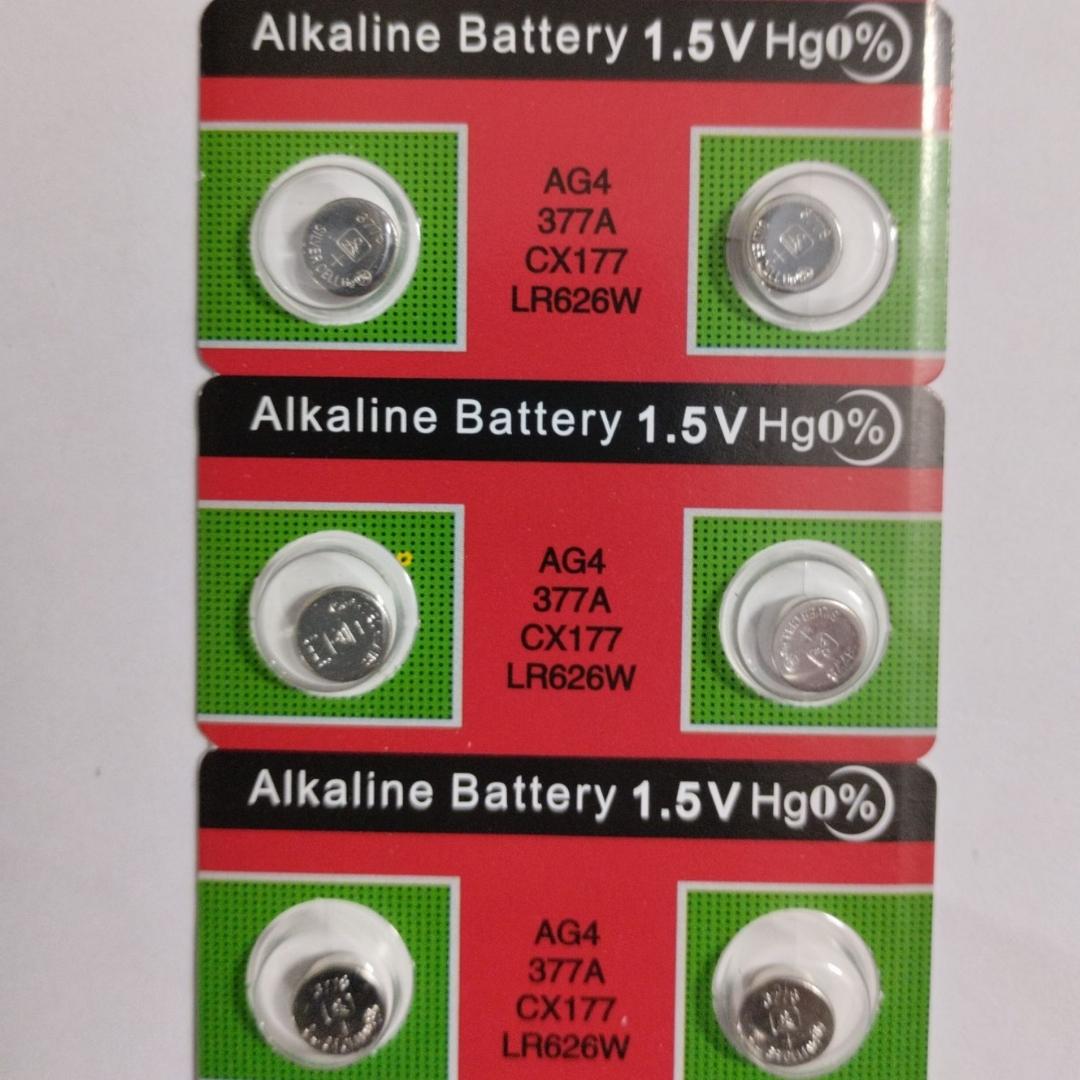 Button Coin Cell Battery 1.55V SR626SW AG4 LR626 377 28mAh 1.5 Volt Watch Batteries. 