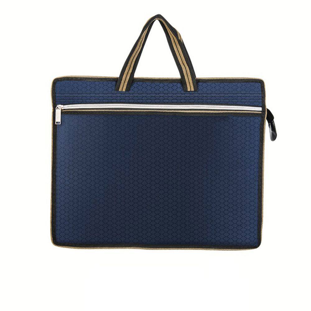 THE IDOL Waterproof High Capacity Filing Products Student Portfolio Bag Conference Bag Organizer Bag Business Handbag File Organizer Package Business Storage Bag A4 File Bag Briefcase Canvas. 