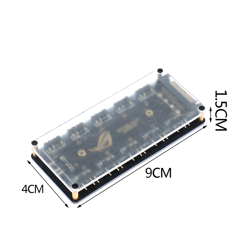 5V 3-pin RGB 10 Hub Splitter SATA Power 3pin ARGB Adapter Extension Cable. 