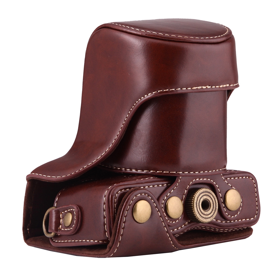 Full Body Camera PU Leather Case Bag with Strap for Canon EOS M10. 