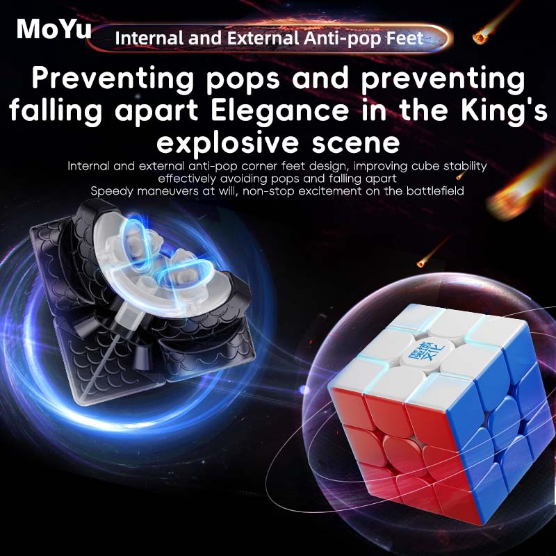 New MOYU WEILONG WRM V9 3x3 Maglev Ball Core 20 Magnetic Magic Cube UV 3x3 Professional 100 Magnetic Particles 3×3 Speed Puzzle Toys 3x3x3 Original Cubo Magico. 