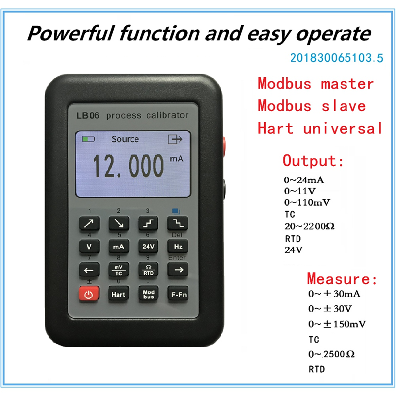 New LB06 Hart Modbus 4-20mA/0-10V Process Calibrator. 