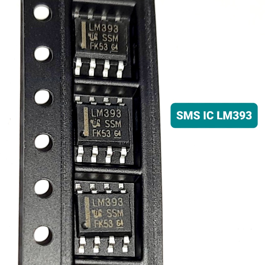 3Pcs - SMD LM393 Low Offset Voltage Operational Amplifiers Integrated Circuit SMD-8 8 Pin Leads Dual In Line Package Chip LM393 Operational Amplifiers. 
