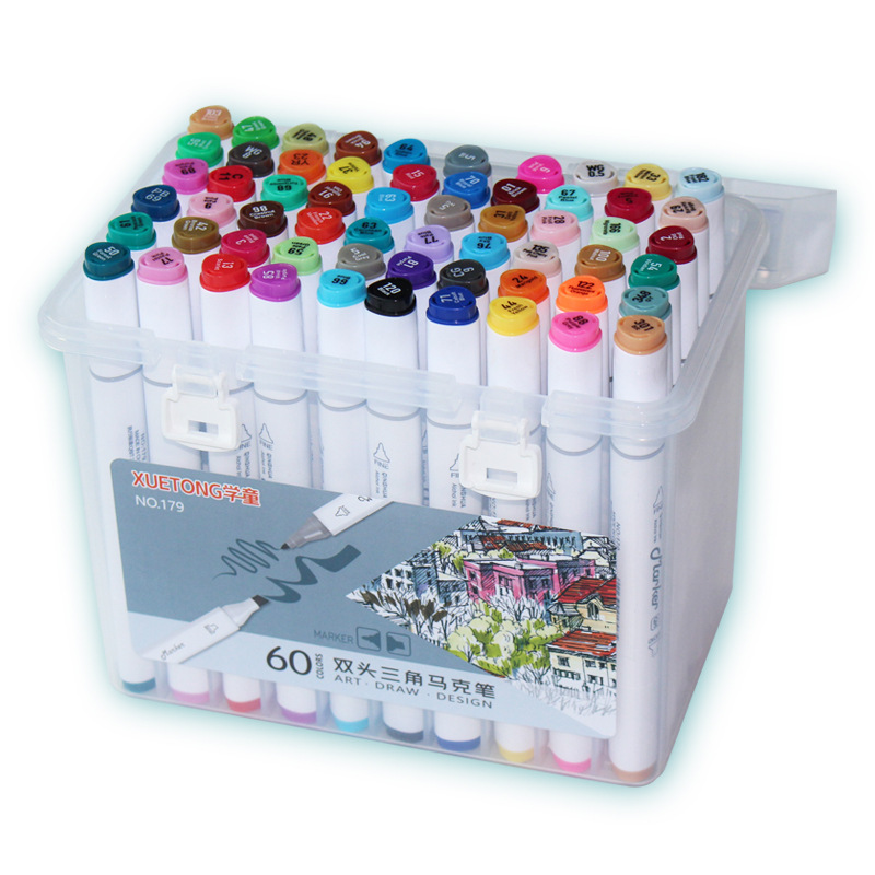Instant Dry Dual Tip Alco Art Markers 12/24/36/48/60. 