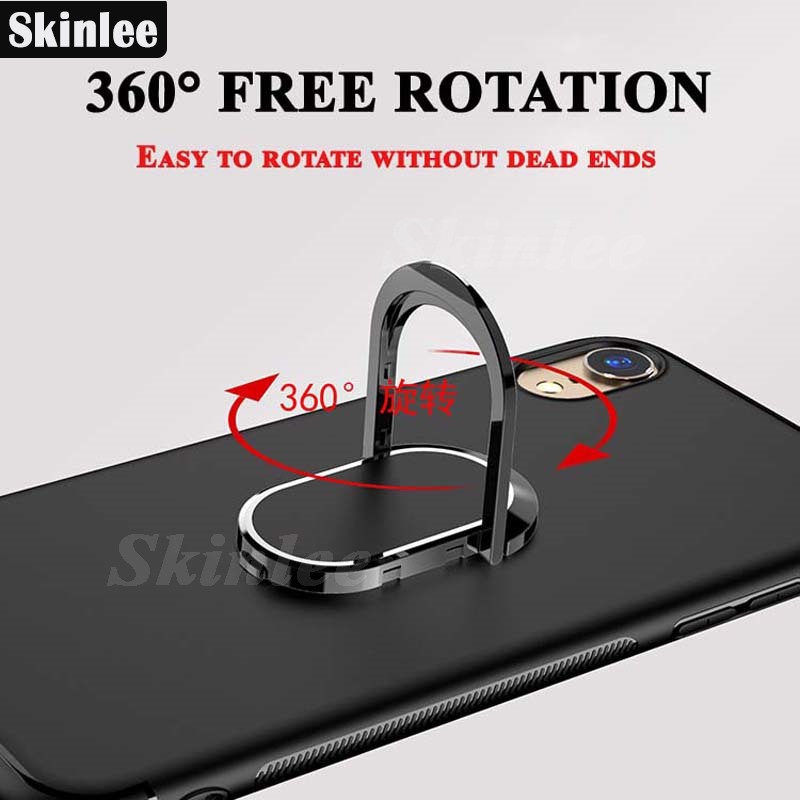 For infinix Smart 8 Plus Case Finger Metal Ring Kickstand Phone Case Car Holder Matte Soft Silicone Housing for infinix Smart8 Plus Phone Casing. 