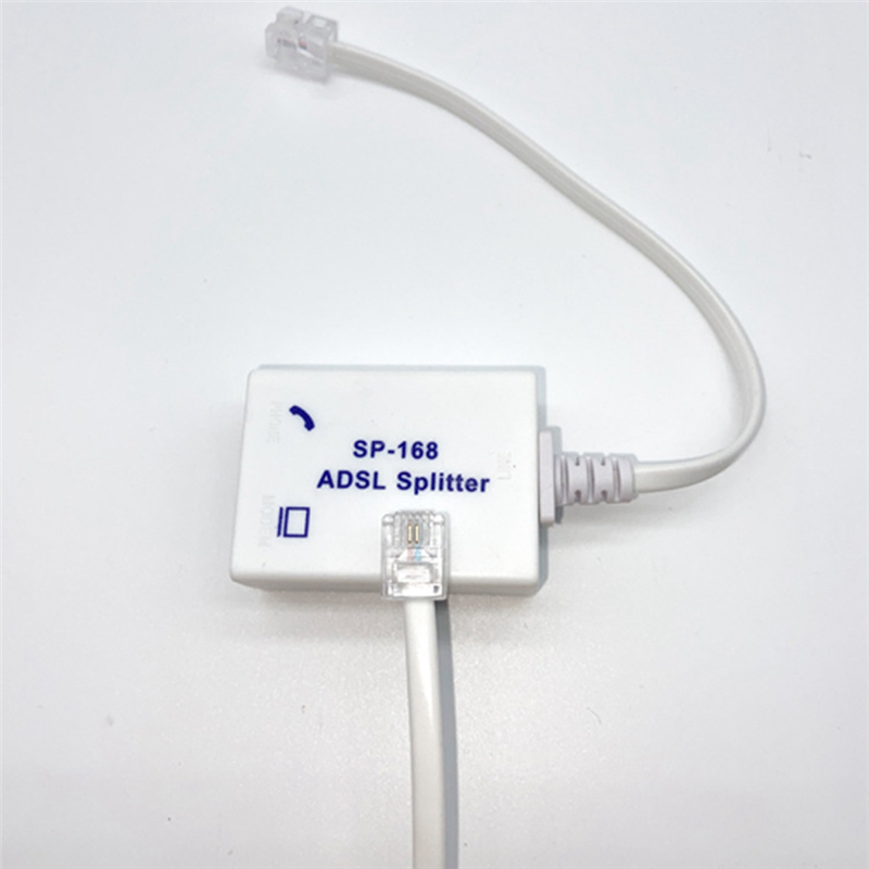 2Pcs DSL Filter Splitter ADSL Splitter for Phone Line Male to 2 Female RJ11 6P4C/6P2C Telephone Modem Converter Adapter. 