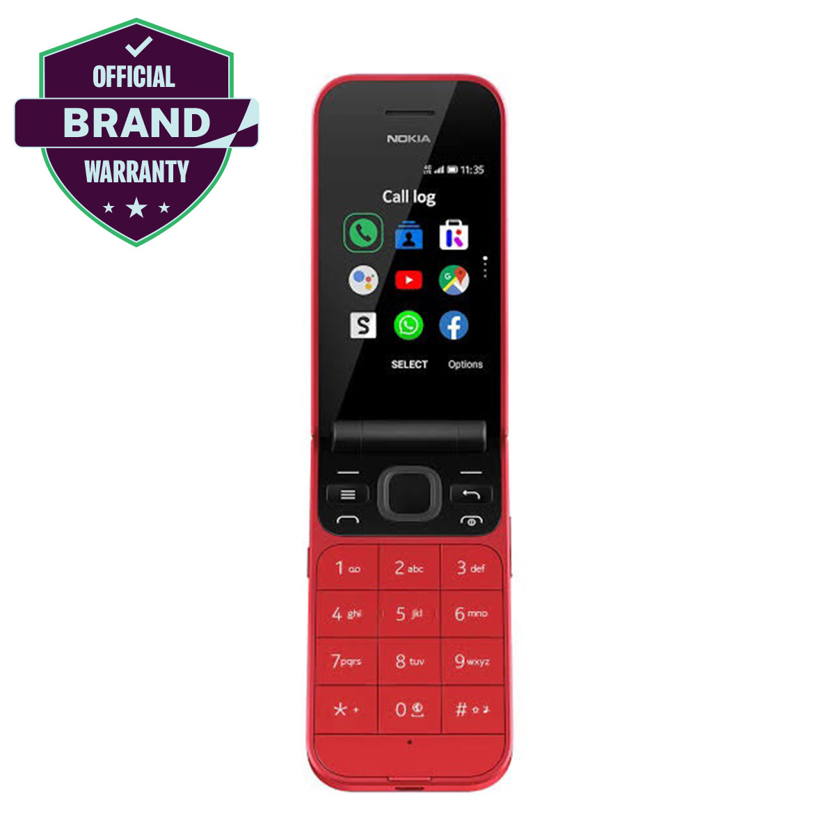 Nokia 2720 Flip Dual Display Dual Sim Red Colour