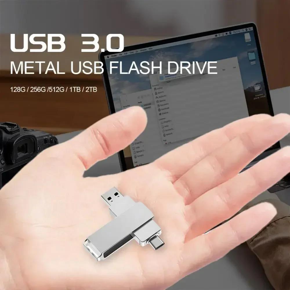 Xiaomi 16TB USB 3.0 Flash Drive 8TB Type-C U Disk High-Speed Pen Drive U Flash Drive Portable SSD 1TB 2TB for Laptop Computer. 