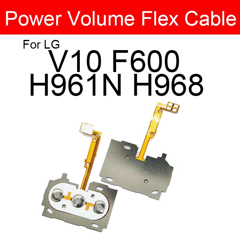 Up Down Volume Power Side Button Flex Cable For LG V10 V20 V30 V35 V40 V50 V50S Power On Off Control Volume Flex Ribbon. 