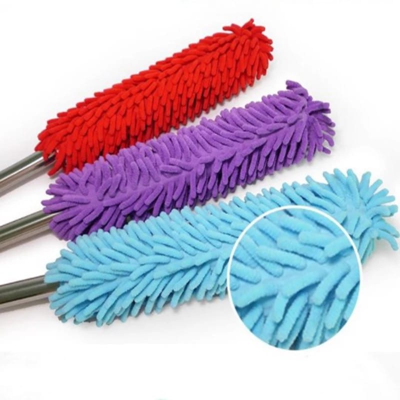 Microfiber Duster Anti Static Feather Duster Flexible Chenille Cleaning Brush Dust Double-sided Tools Dedusting High Density. 