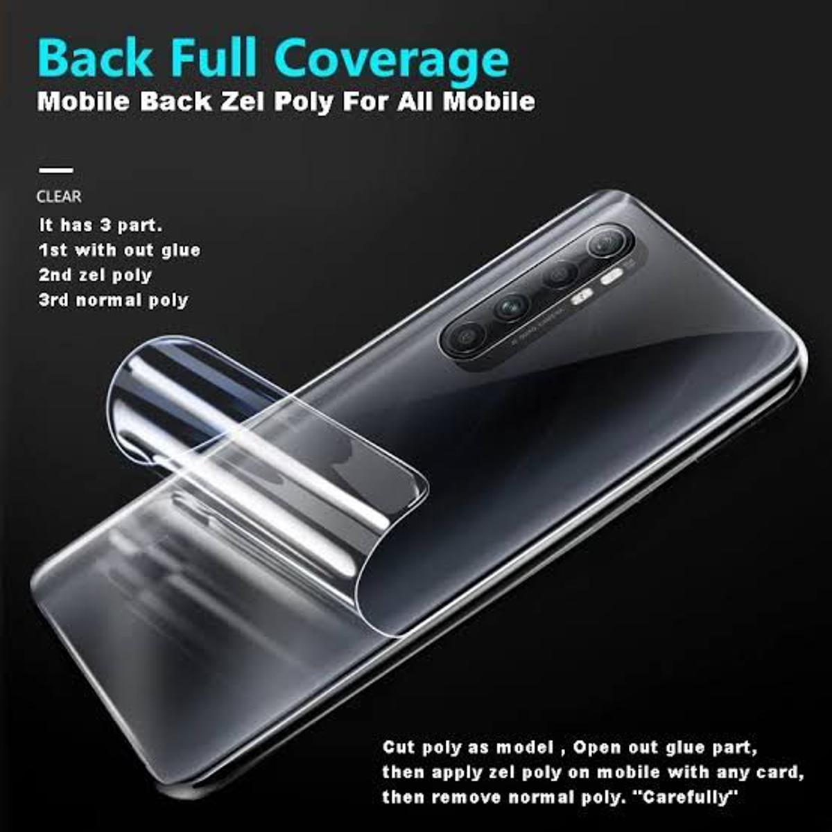 Back Poly Sticker For All Mobile Ultra Thin Transparent